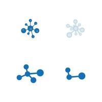 molecule logo icon vector