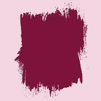 Red color paint brush stroke for free vector