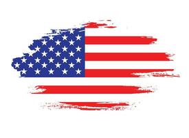 Free brushstroke USA flag vector