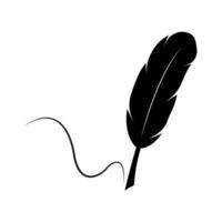 Feather pen  logo vector