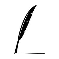 Feather pen  logo vector