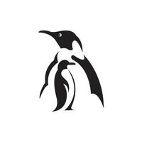 penguin animal logo vector