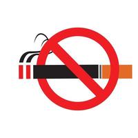 No Smoking Icon Vector Logo Template Illustration Design