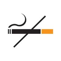 No Smoking Icon Vector Logo Template Illustration Design