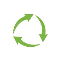 icono de reciclaje, vector de icono de reciclaje, imagen de icono de reciclaje de estilo plano moderno, ilustración de icono de reciclaje