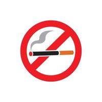 No Smoking Icon Vector Logo Template Illustration Design