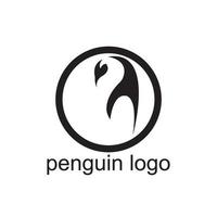 penguin animal logo vector