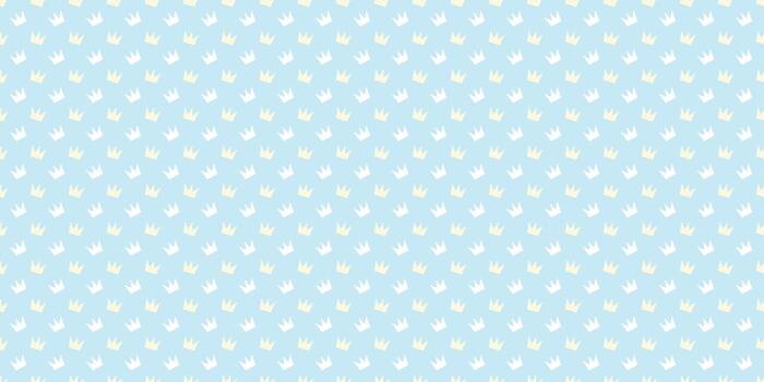 Seamless crown repeat pattern vector. vector