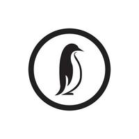 penguin animal logo vector