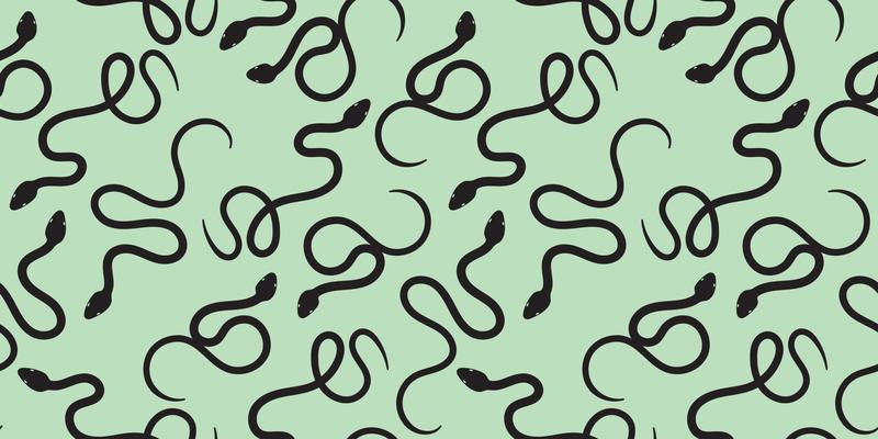 Green and black snake  seamless repeat pattern background