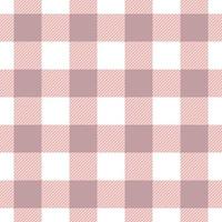 Brown and white checkered pattern, gingham plaid vector repeat