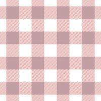 Brown and white checkered pattern, gingham plaid vector repeat