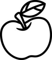 Vector apple icon, simple fruit logo, isolated