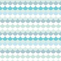 Seamless abstract blue geometric shell pattern vector