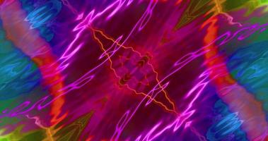 animación de caleidoscopio abstracto, película geométrica abstracta video