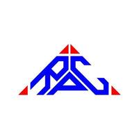 diseño creativo del logotipo de la letra rpc con gráfico vectorial, logotipo simple y moderno de rpc. vector