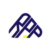 diseño creativo del logotipo de la letra rpp con gráfico vectorial, logotipo simple y moderno de rpp. vector