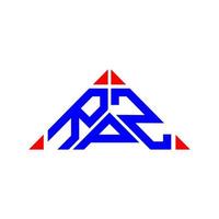 Diseño creativo del logotipo de la letra rpz con gráfico vectorial, logotipo simple y moderno de rpz. vector