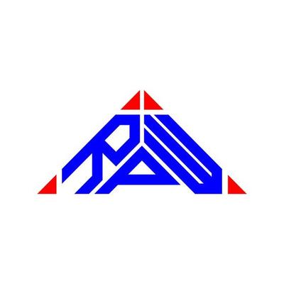 RPW letter logo creative design with vector graphic, RPW simple and modern logo.