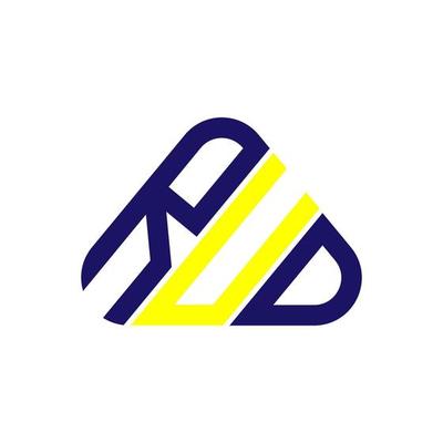 RUD letter logo creative design with vector graphic, RUD simple and modern logo.
