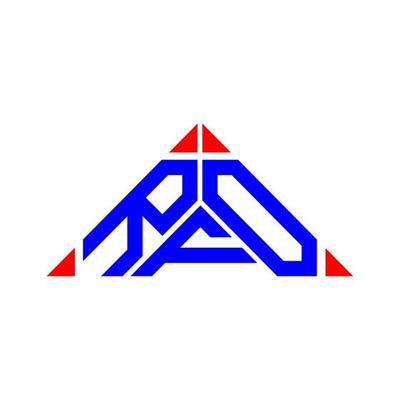 RFO letter logo creative design with vector graphic, RFO simple and modern logo.