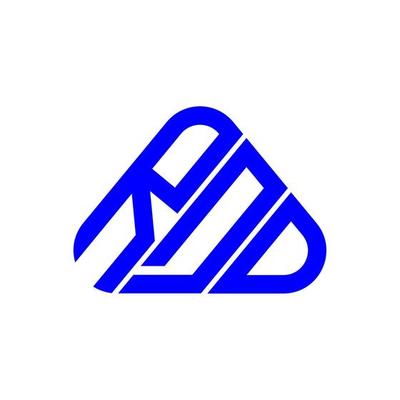 RDD letter logo creative design with vector graphic, RDD simple and modern logo.