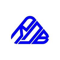 diseño creativo del logotipo de la letra rdb con gráfico vectorial, logotipo simple y moderno de rdb. vector