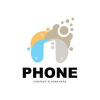 Smartphone Logo, Communication Electronics Vector, Modern Phone Design, For Company Brand Symbol vector