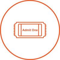 Movie Ticket Vector Icon