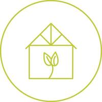 Green House Vector Icon