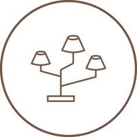 Lamps Stand Vector Icon