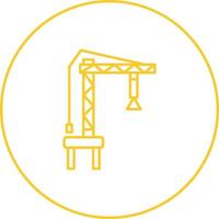 Harbor Crane Vector Icon