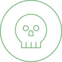 icono de vector de calavera pirata