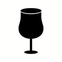 Unique Cocktail Vector Glyph Icon