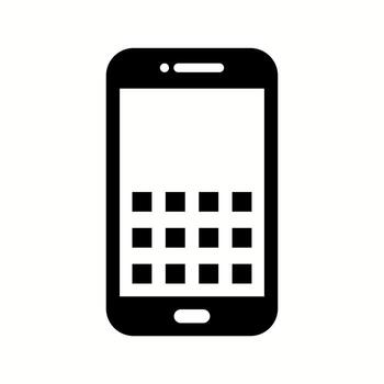 icono de glifo de vector de código de seguridad único