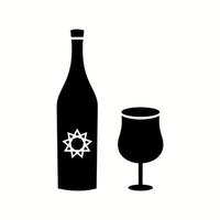 Unique Goblet And Wine Vector Glyph Icon