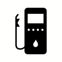 Unique Gas Station Vector Glyph Icon
