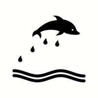 Unique Dolphin Vector Glyph Icon