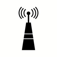 Unique Signal Tower Vector Glyph Icon