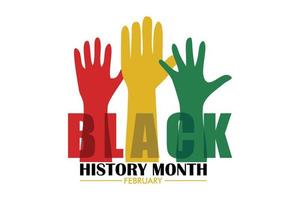 Black History Month Vector Template Design Illustration, flat vector modern illustration