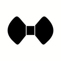 Unique Bow Tie Vector Glyph Icon