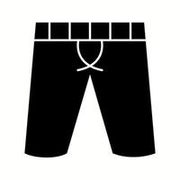 Unique Shorts Vector Glyph Icon