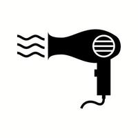 Unique Hair Dryer Vector Glyph Icon