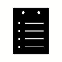 Unique Notes Vector Glyph Icon