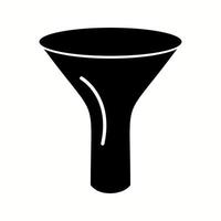 Unique Funnel Vector Glyph Icon