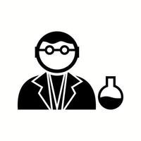 Unique Chemist Vector Glyph Icon
