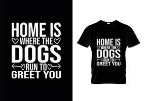 vector de diseño de camisetas con tipografía de perros, diseño de camisetas con citas de amantes de los perros.