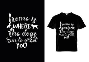 vector de diseño de camisetas con tipografía de perros, diseño de camisetas con citas de amantes de los perros.