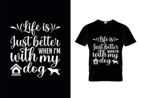 Dogs typography t-shirt design vector, dog lover quotes t-shirt design. vector