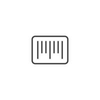 Barcode icon in flat style. Product distribution vector illustration on white isolated background. Bar code business concept.